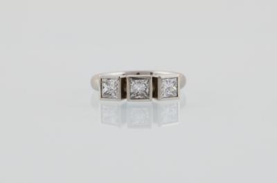 Diamantring zus. ca. 0,92 ct - Diamonds only