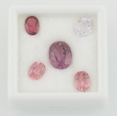 5 lose natürliche Spinelle zus. 11,50 ct - Exquisite gemstones