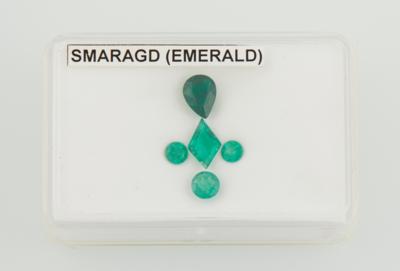5 lose Smaragde zus.2,96 ct - Exquisite gemstones