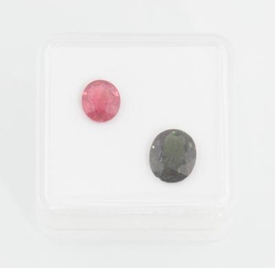 Zwei lose Turmaline zus. 5,17 ct - Exquisite gemstones