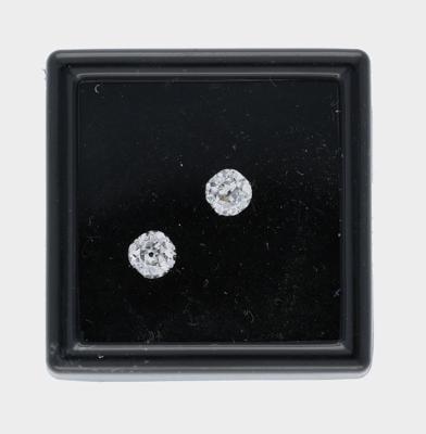 2 Altschliffdiamanten zus. 0,60 ct I-J/si-p1 - Diamonds only