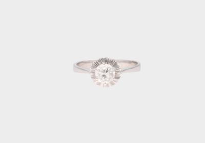 Altschliffbrillantsolitär Ring ca 1,10 ct K-L/vsi - Diamonds only