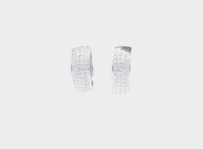 Brillantkreolen zus. ca. 2,00 ct - Diamonds only