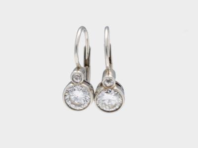 Diamantohrringe zus. ca. 1,30 ct - Diamonds only