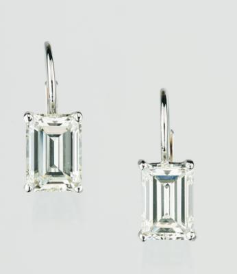 Diamantohrringe zus. ca. 4,54 ct, K-L/VS - Diamonds only