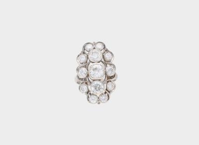 Diamantring zus. ca. 4,20 ct - Diamonds only