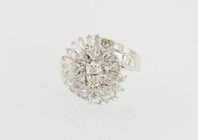 Diamantring zus. ca. 5 ct - Diamonds only