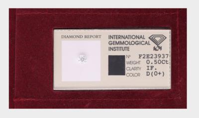 Loser Brillant ca. 0,50 ct, D/IF - Diamonds only