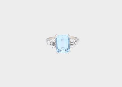 Aquamarin Ring ca. 2,60 ct - Exklusive Farbsteine