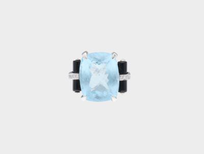 Aquamarinring ca. 30,55 ct - Exquisite gemstones