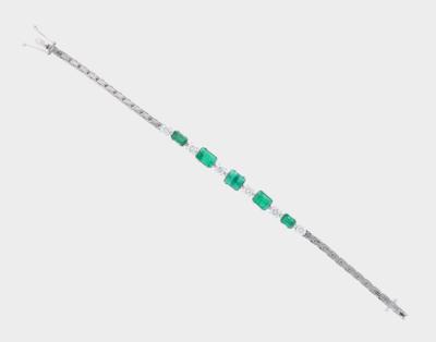Brillant Smaragdarmband - Exquisite gemstones