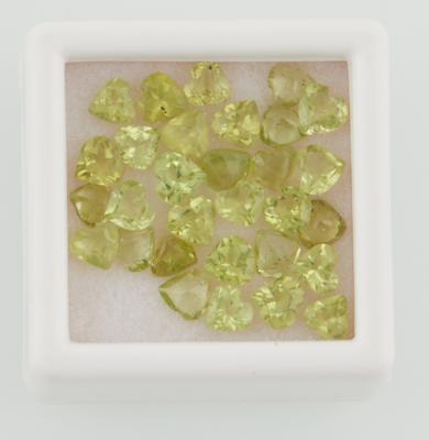 Lose Peridote zus.6,79 ct - Exklusive Farbsteine