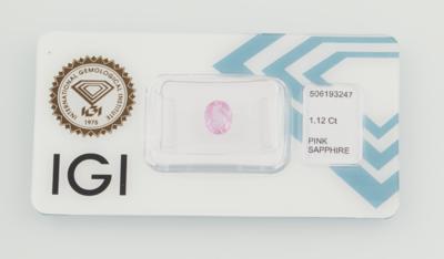 Loser Pink Saphir 1,12 ct - Exklusive Farbsteine