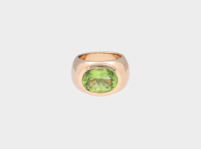 Peridotring ca. 7,50 ct - Exquisite gemstones