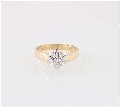 Brillantsolitär Ring ca. 0,10 ct - Goldrichtige Weihnachtsgeschenke