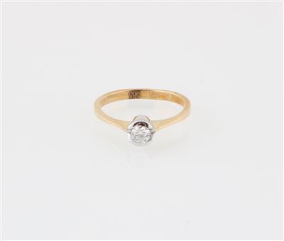 Brillantsolitär Ring ca. 0,15 ct - Goldrichtige Weihnachtsgeschenke