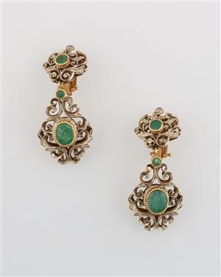 Smaragd Ohrclips - Jewellery