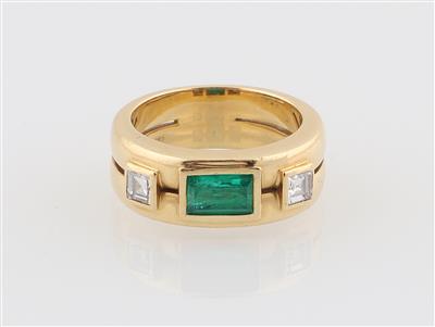 Diamant Smaragdring - Klenoty