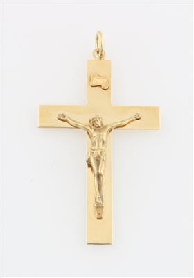 Kreuz mit plastischem Korpus - Goldrichtige Schmucktrends