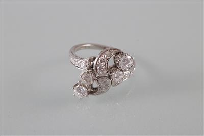 Brillant Diamantring zus. ca. 1,35 ct - Gioielli