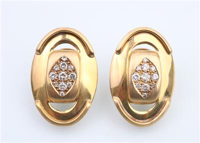 Brillant Ohrsteckclips zus. ca. 0,75 ct - Jewellery