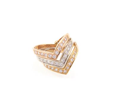 Brillantdamenring zus. ca. 0,60 ct - Schmuck