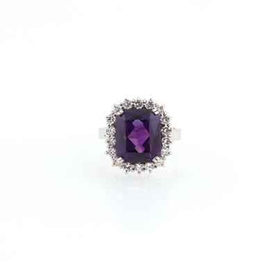 Brillant Amethyst Ring - Klenoty