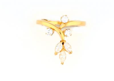 Brillant Diamant Damenring zus. ca. 0,75 ct - Jewellery