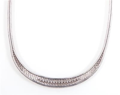 Brillantcollier zus. ca. 0,60 ct - Gioielli