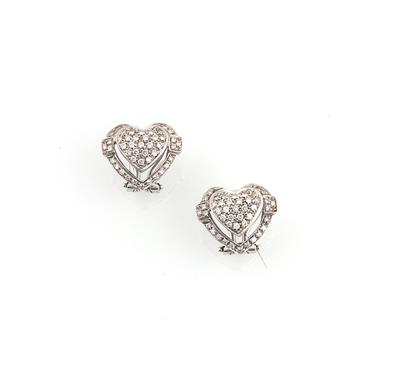 Brillantohrclips zus. ca. 0,80 ct - Schmuck