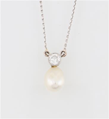 Diamant Kulturperlencollier - Klenoty