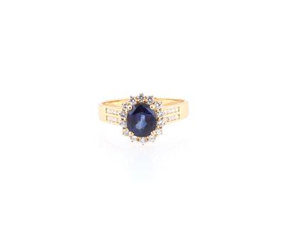 Brillant Saphirring zus. ca. 3,05 ct - Jewellery