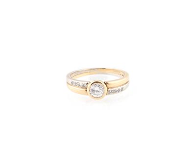 Brillant Diamantring zus. ca. 0,50 ct - Klenoty