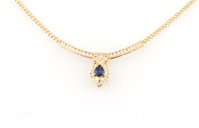 Brillant Saphircollier ca. 1,75 ct - Jewellery