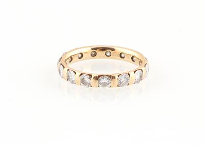 Brillant Memoryring zus. ca. 1,70 ct - Klenoty