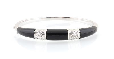 Diamant Onyx Armreif - Klenoty