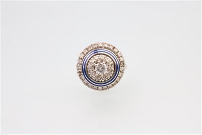 Brillant-Diamant-Ring zus. ca. 1,00 ct - Gioielli