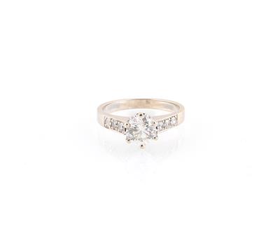 Brillant Ring zus. ca. 1,05 ct - Klenoty