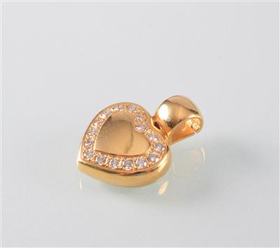 Brillantanhänger "Herz" zus. ca. 0,65 ct - Jewellery