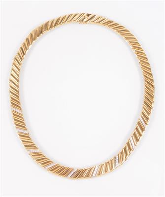 Brillantcollier zus. 0,66 ct - Gioielli