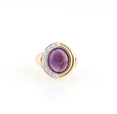 Amethyst Brillantring - Jewellery