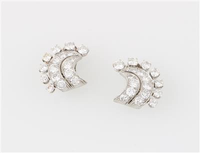 Brillantohrclips zus. ca. 2,70 ct - Gioielli