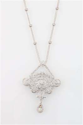 Brillant Diamantcollier zus. ca. 1,60 ct - Jewellery