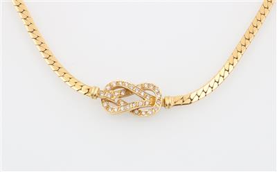 Brillantcollier zus. ca. 0,50 ct - Klenoty