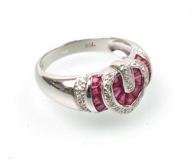 Brillant-Rubin Ring - Jewellery