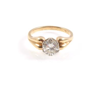 Brillant Solitärring ca. 1,50 ct - Schmuck Onlineauktion