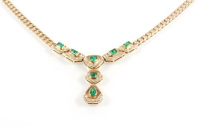 Brillantcollier zus. ca. 0,90 ct - Gioielli