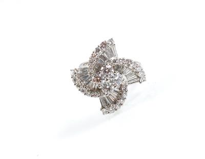 Diamantdamenring zus. ca. 2,70 ct - Jewellery