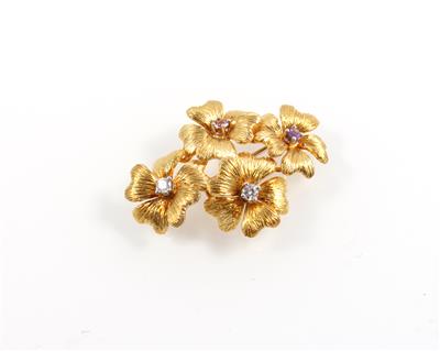 Brillantbrosche Blüte - Jewellery