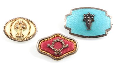 3 Broschen - Jewellery